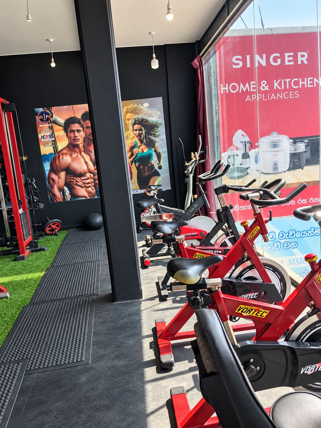 Galewela gym spin bikes and training zone